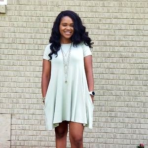 Bamboo Swing Dress Sage